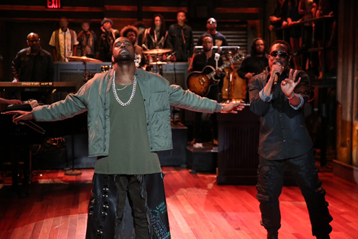 Kanye West ft. Charlie Wilson & The Roots "Bound 2" Video (Live On Jimmy Fallon)
