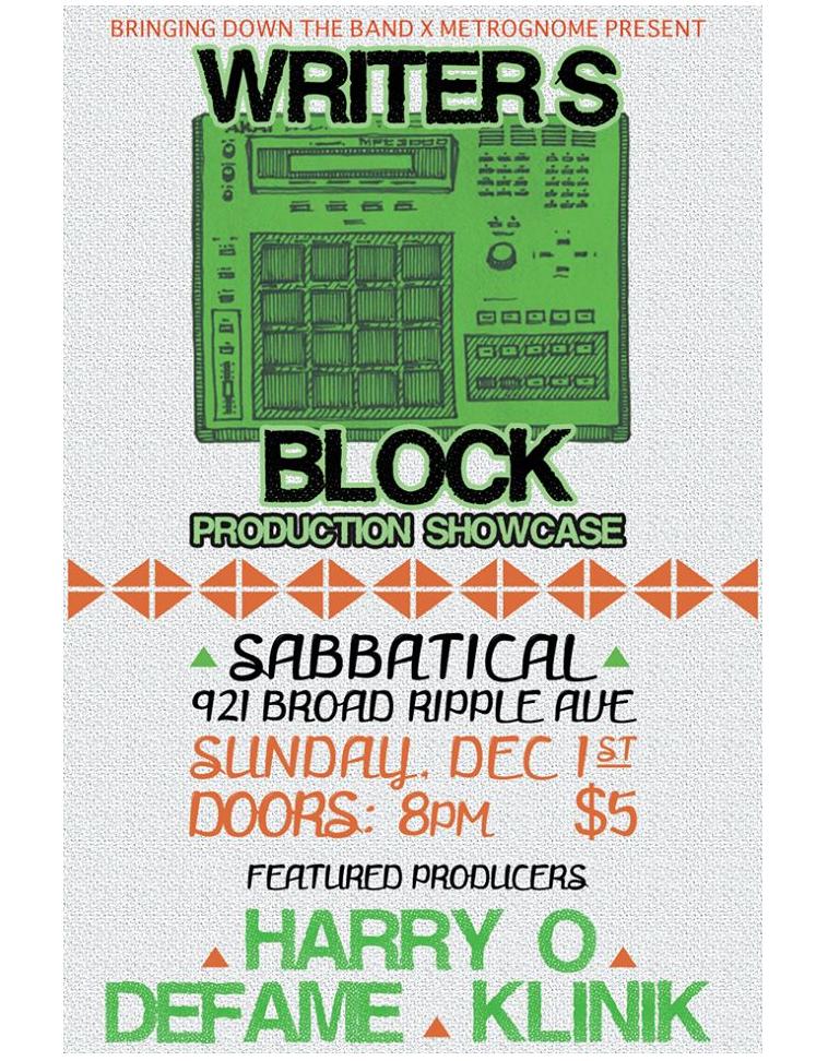 Writer's Block Returns Tonight At Sabbatical!