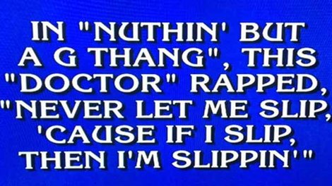 Alex Trebek "It's A Rap" Jeopardy Category (Video)