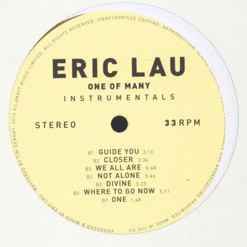 Eric Lau "One of Many Instrumentals" Release | @EricLauMusic