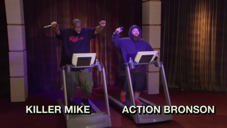 Action Bronson & Killer Mike Battle on Treadmills (Video)