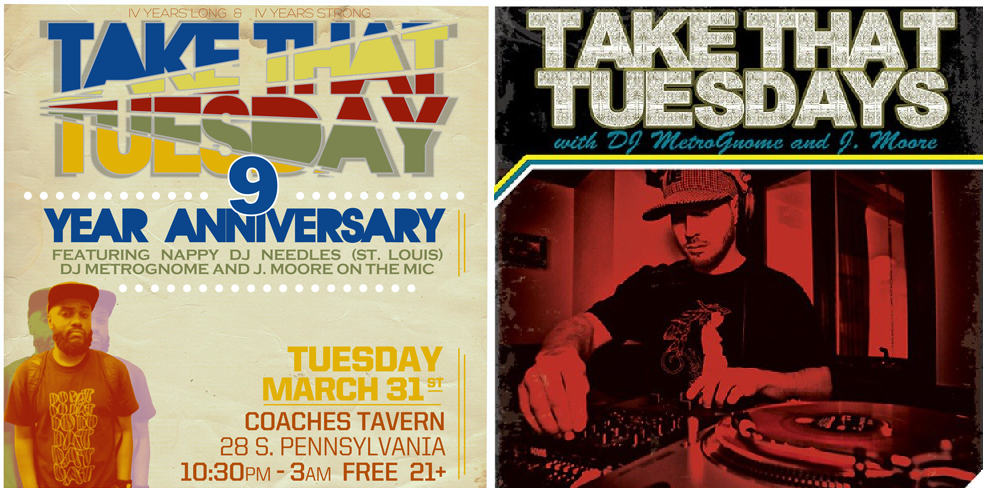 DJ MetroGnome's "Take That Tuesdays" 9-Year Anniversary Party (3/31/14) | @djmetrognome