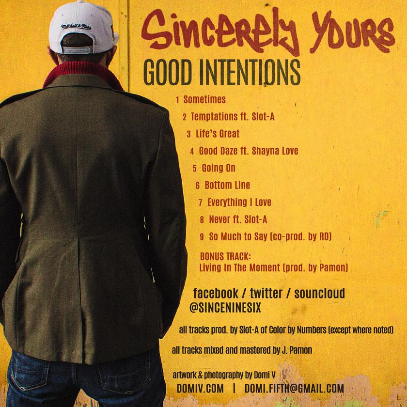 sincerely yours back good intentions