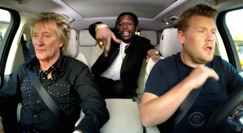 A$AP Rocky & Rod Stewart Sing Karaoke...Together (Video)